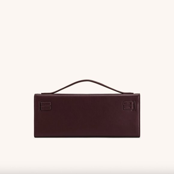 Structured Top Handle Bag - Deep Burgundy JW PEI - Picture 3 of 8